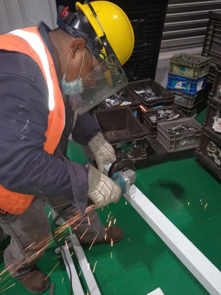 Trabajo de mantenimiento industrial