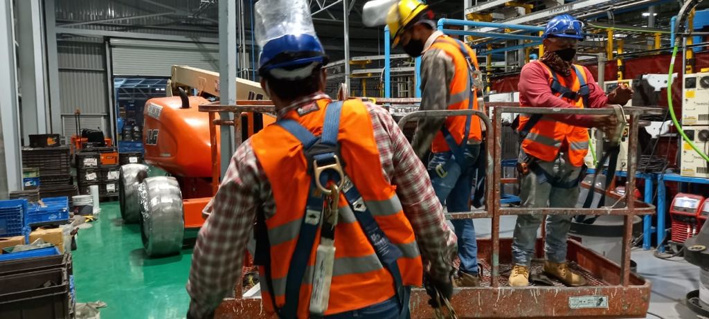 Trabajo de mantenimiento industrial