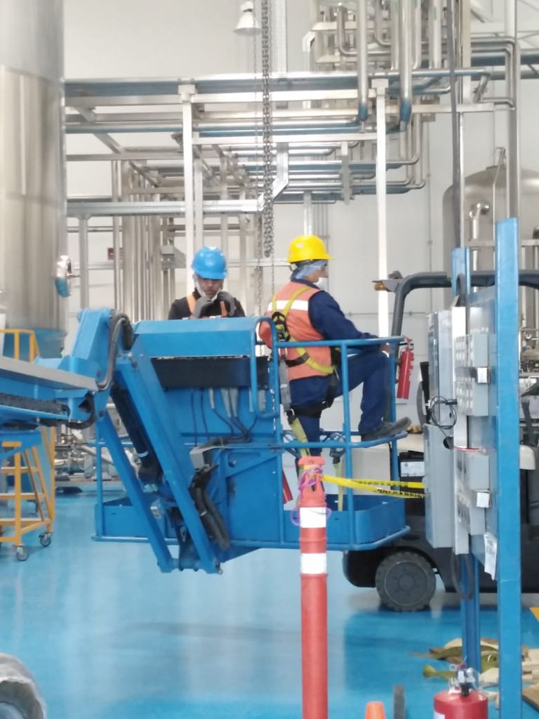 Trabajo de mantenimiento industrial