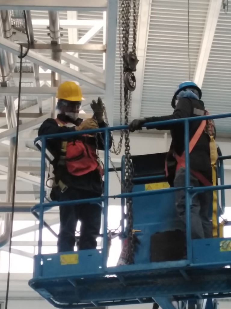 Trabajo de mantenimiento industrial